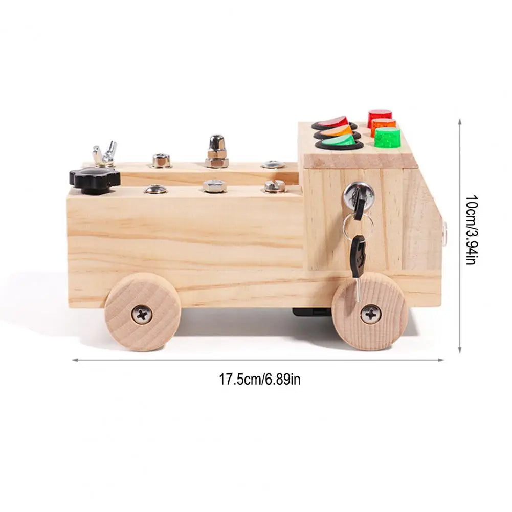 Simulated Gesture Fine Motor Skills Kids Educational Busy Truck Sensory Toy Toddlers Preschool Activity Learning Toy