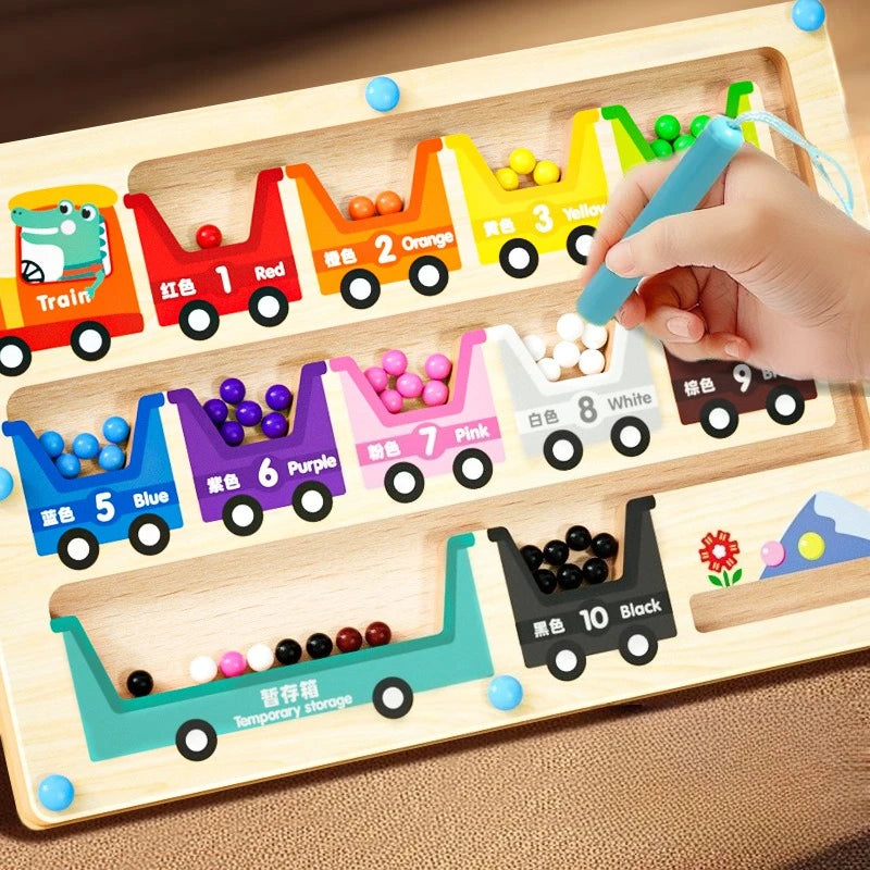 Children's Magnetic Maze Walking Ball Baby Concentration Training Writing Logic Thinking 3 year Old Early Education Puzzle Toys