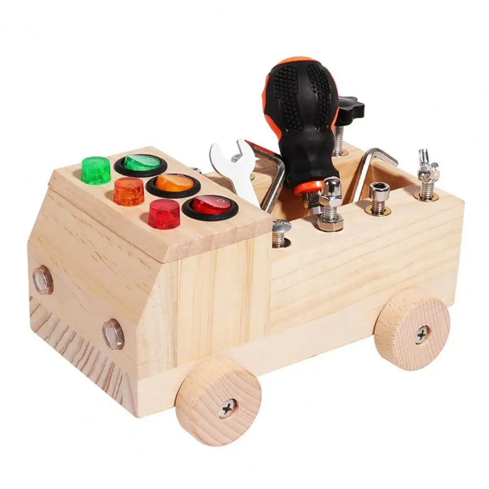 Simulated Gesture Fine Motor Skills Kids Educational Busy Truck Sensory Toy Toddlers Preschool Activity Learning Toy