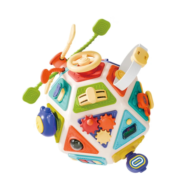 22-in-1 Toddler Busy Board Activity Cube Toys Fine Motor Skill Early Educational Montessori Sensory Travel Toys Boy Girl Gifts