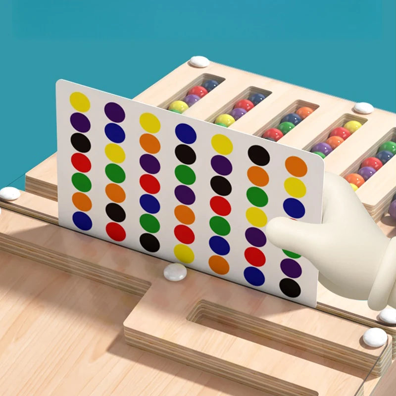 Wooden Battle Magnetic Shape Matching Maze Board Montessori Geometry Color Cognition Education Toy Color Matching EarlyEducation