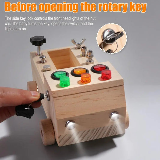 Simulated Gesture Fine Motor Skills Kids Educational Busy Truck Sensory Toy Toddlers Preschool Activity Learning Toy