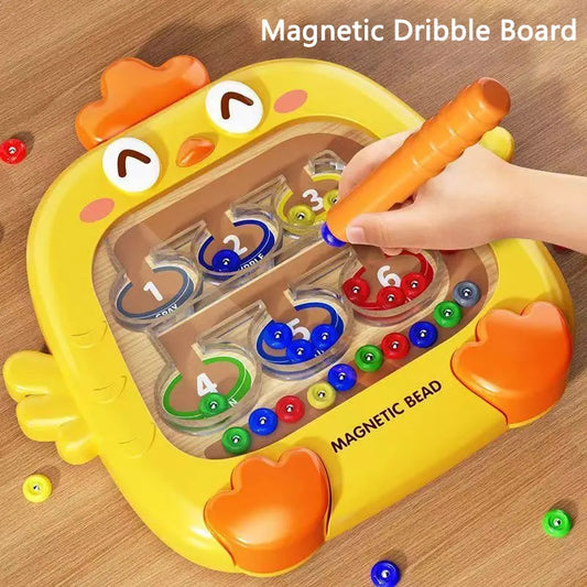 Magnetic Color Number Maze Board for Kids - Montessori Educational Toy Control Focus Training Puzzle Game STEM Sensory Toys