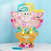 Kids Magnetic Maze Toy Mini Wooden Interactive Maze Pen Driving Beads Maze Puzzle Board Game Eduactional Toys for Toddlers Baby