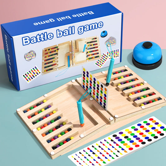 Wooden Battle Magnetic Shape Matching Maze Board Montessori Geometry Color Cognition Education Toy Color Matching EarlyEducation