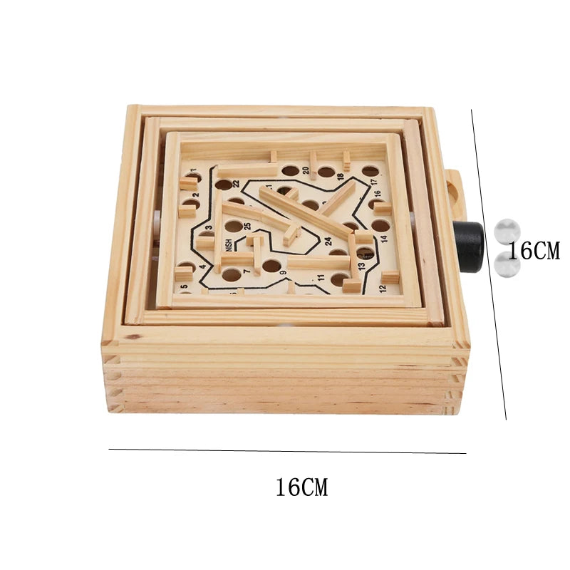 Labyrinth Game Wooden Maze Puzzle Adult Kids IQ Toys Educación Montessori Hand Eye Coordination Juegos De Ingenio
