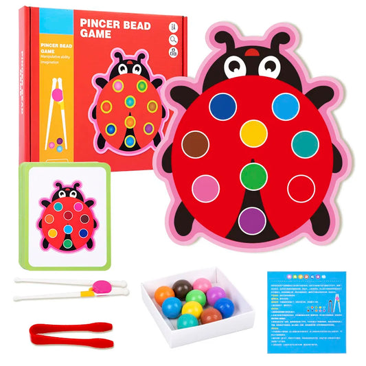 Clip Beads Color Classification Matching Toy Children Logic Concentration Fine Motor Training Game Montessori Educational Toys