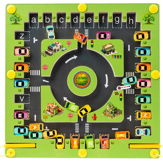 Montessori Magnetic Alphabet Maze Board Fine Motor Skills Educational Toys for Preschool Learning Activities Travel Toys Gifts