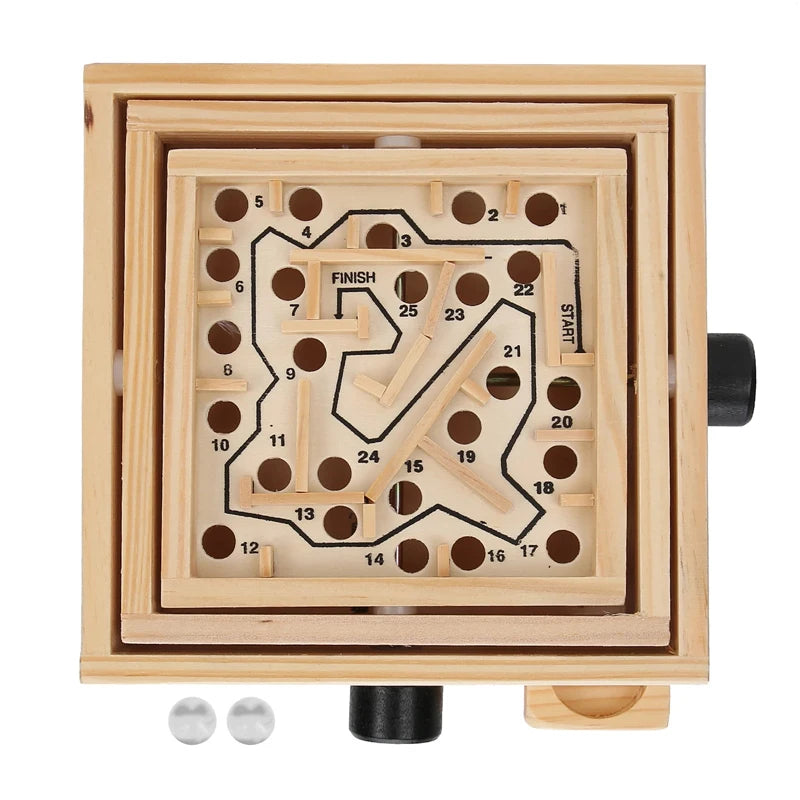 Labyrinth Game Wooden Maze Puzzle Adult Kids IQ Toys Educación Montessori Hand Eye Coordination Juegos De Ingenio