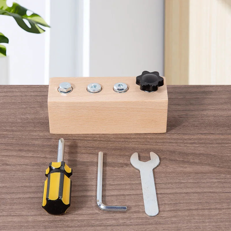 Kids Wooden Screw Nut Disassembly Toy - Early Education Montessori Fine Motor Skills Trainingimprove Patience and Concentration